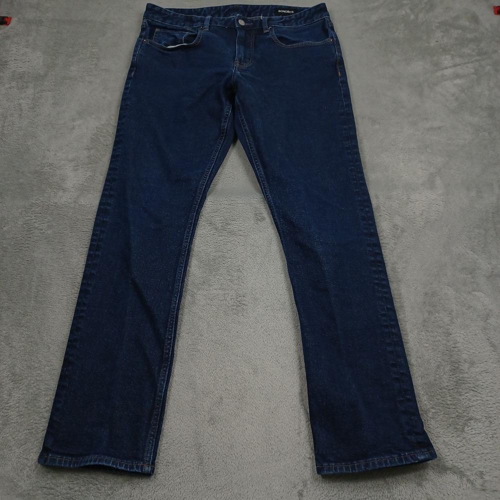 Bonobos Jeans Mens 32x30 Blue Slim Fit Denim Casual Preppy Pockets Cotton
